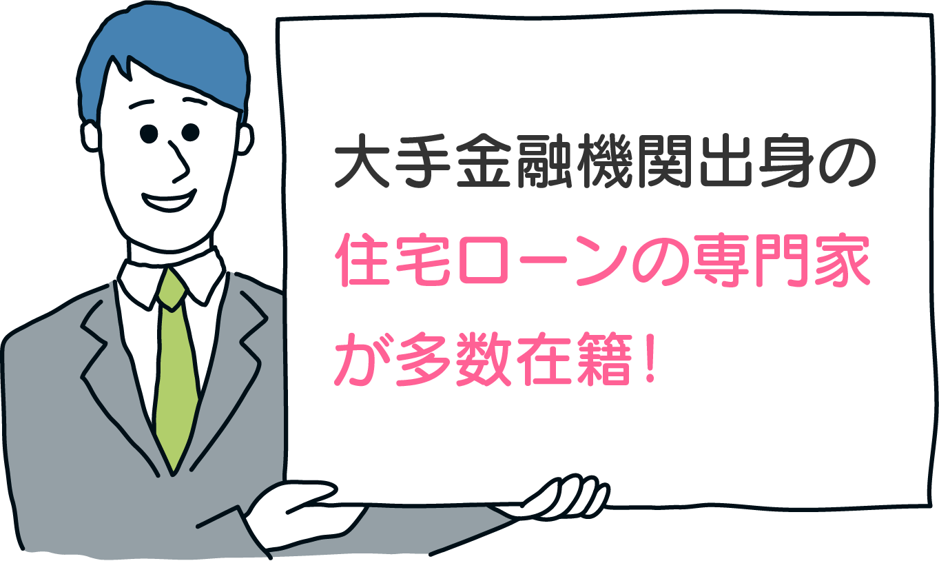 住宅ローンの窓口って、こんなトコロ!