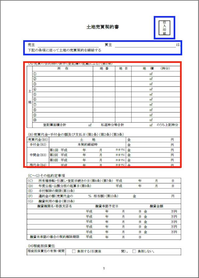 売買契約書